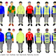 Supposedly “safe” outfits for cycling tested by a 2014 University of Bath study